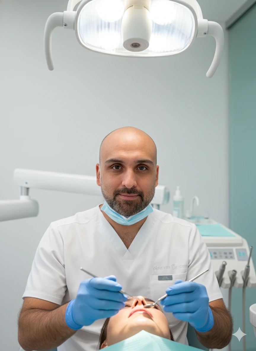 Dr. Cristóbal Tagle trabajando en Clínica Los Álamos
